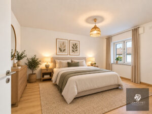 Schlafzimmer visualisiert