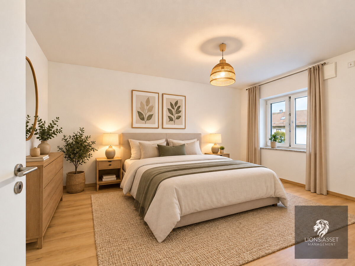 Schlafzimmer visualisiert
